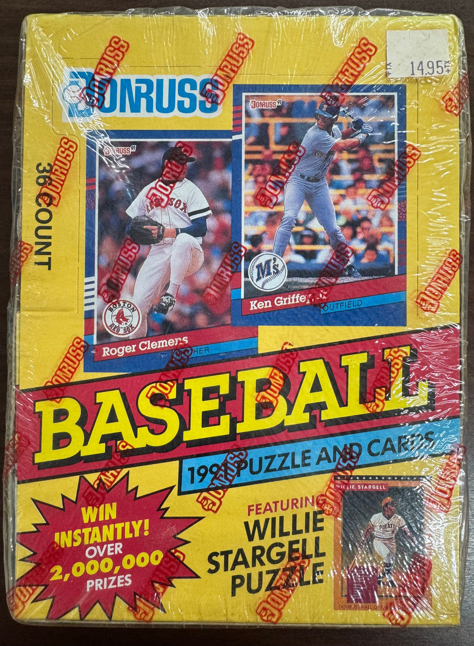 1991 Donruss Baseball Series 1 Wax Box Factory Sealed