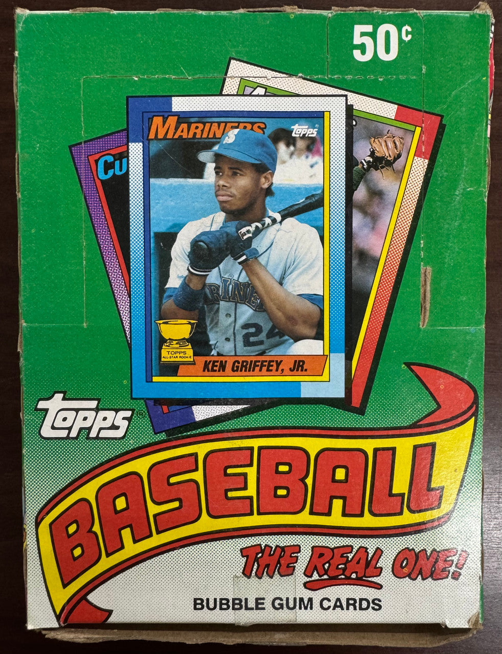 1990 Topps Baseball Wax Box 36 Sealed Packs