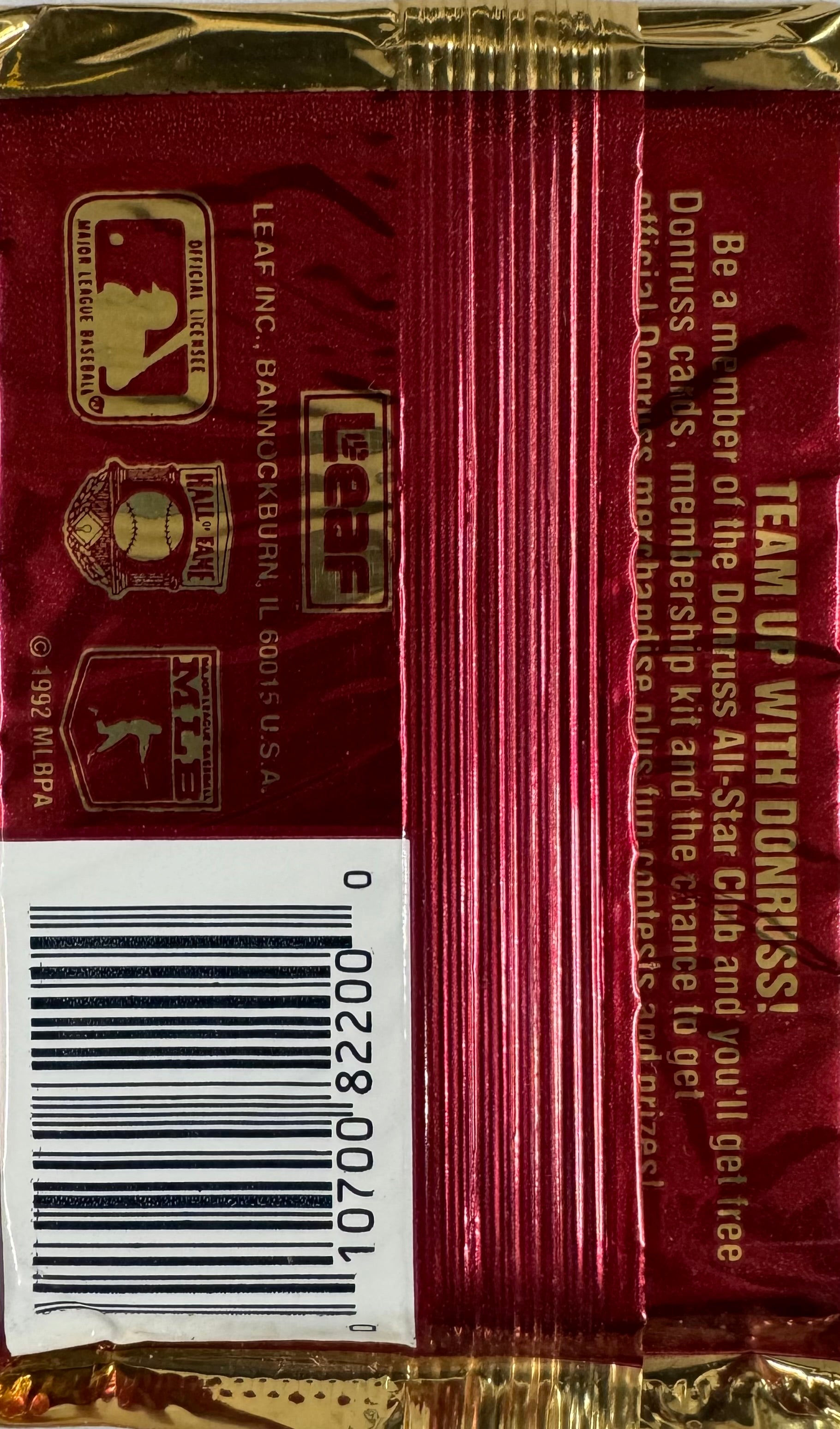 1992 Donruss Series 2 Baseball Pack
