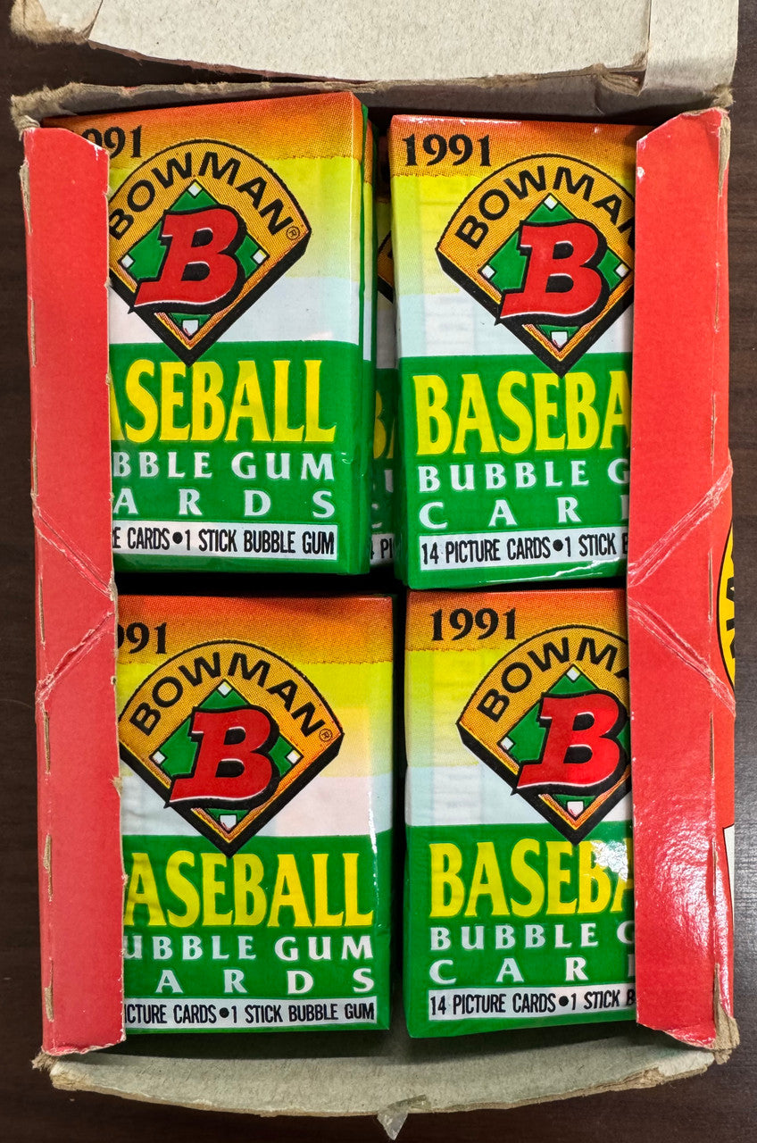 1991 Bowman Baseball Wax Box 36 Factory Sealed Packs