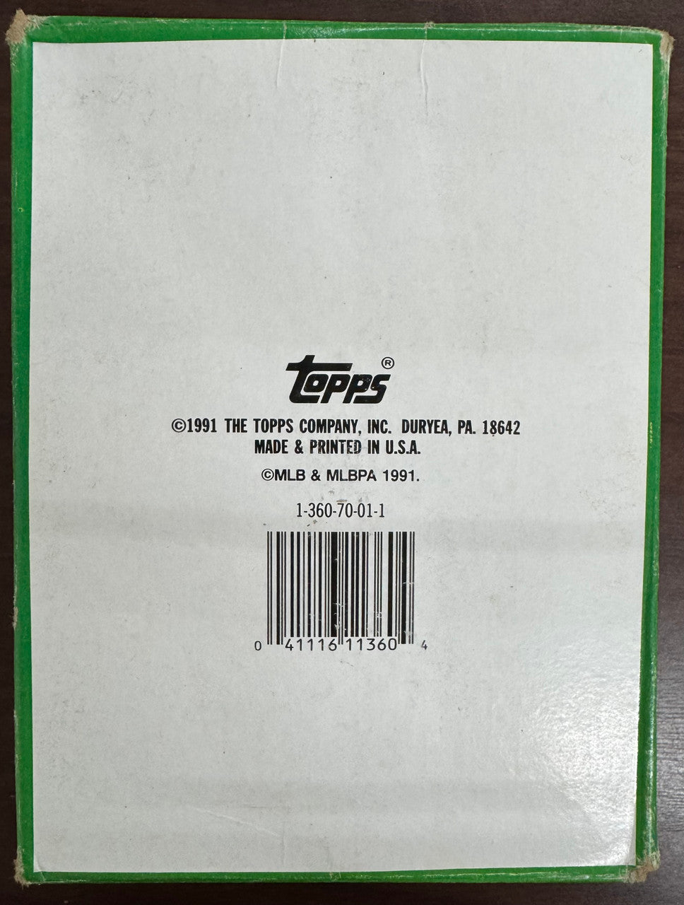 1991 Bowman Baseball Wax Box 36 Factory Sealed Packs