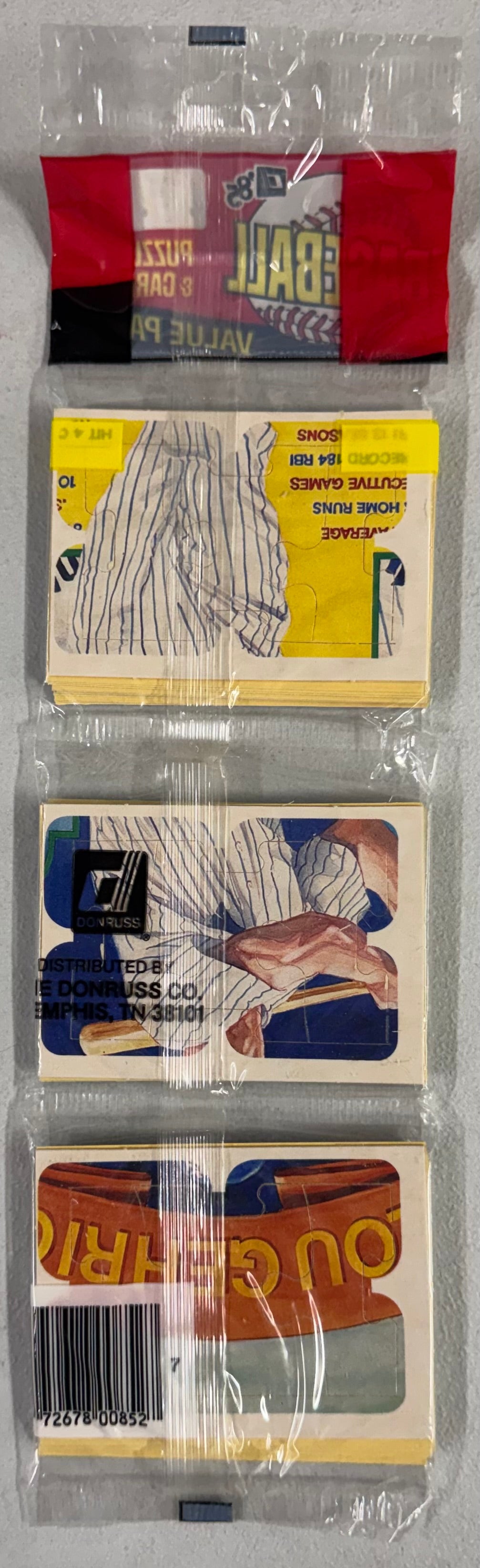 1985 Donruss Baseball Rack Pack