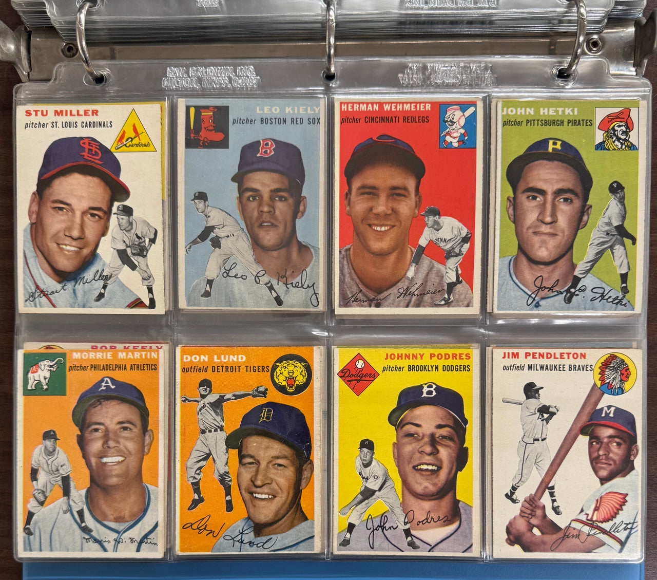 1954 Topps Baseball Near Complete Set (238/250) VG-VG/EX