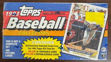 1993 Topps Baseball 400ct Box Factory Sealed 35 Gold Included In Box