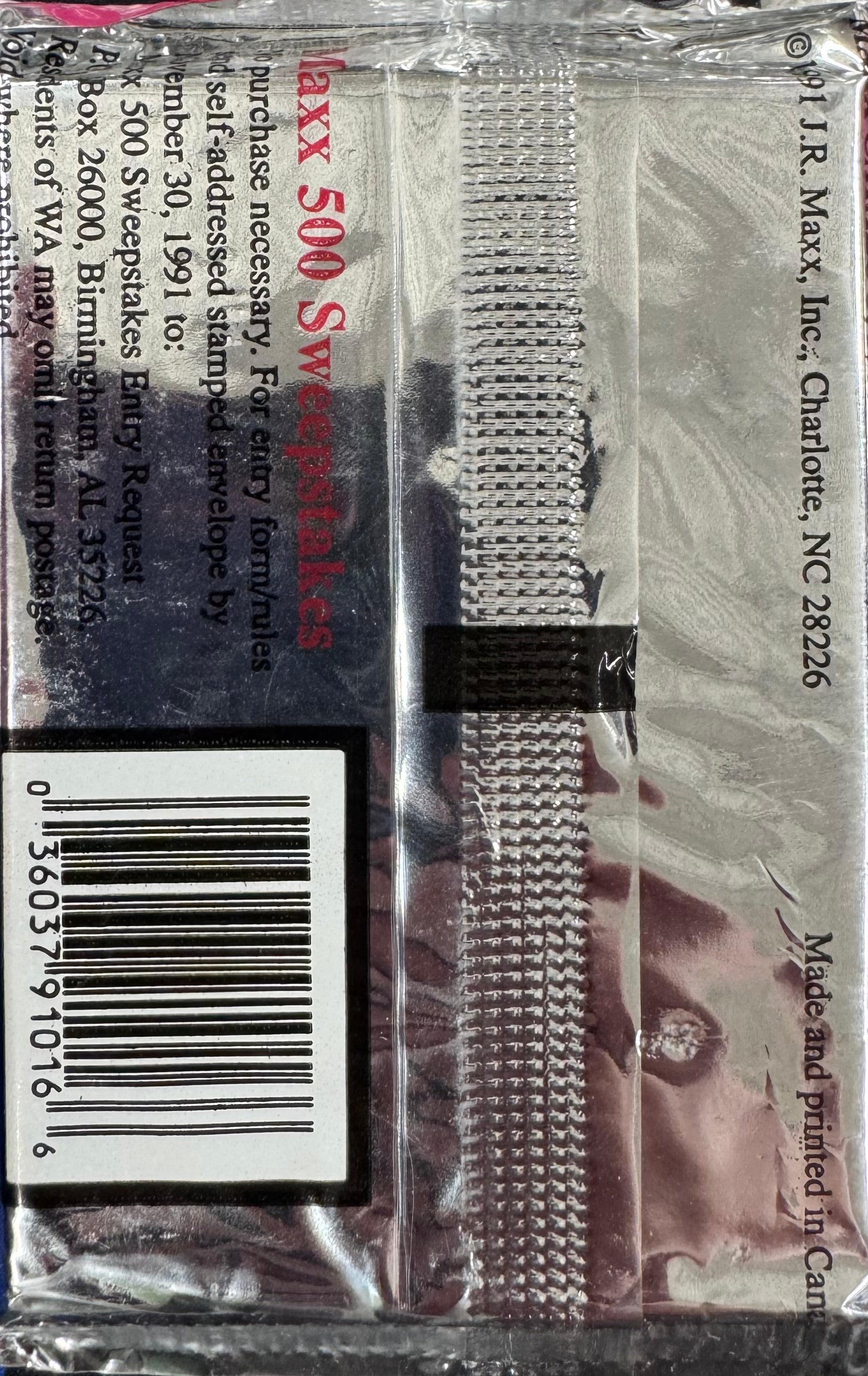 1991 Maxx Nascar Racing Pack