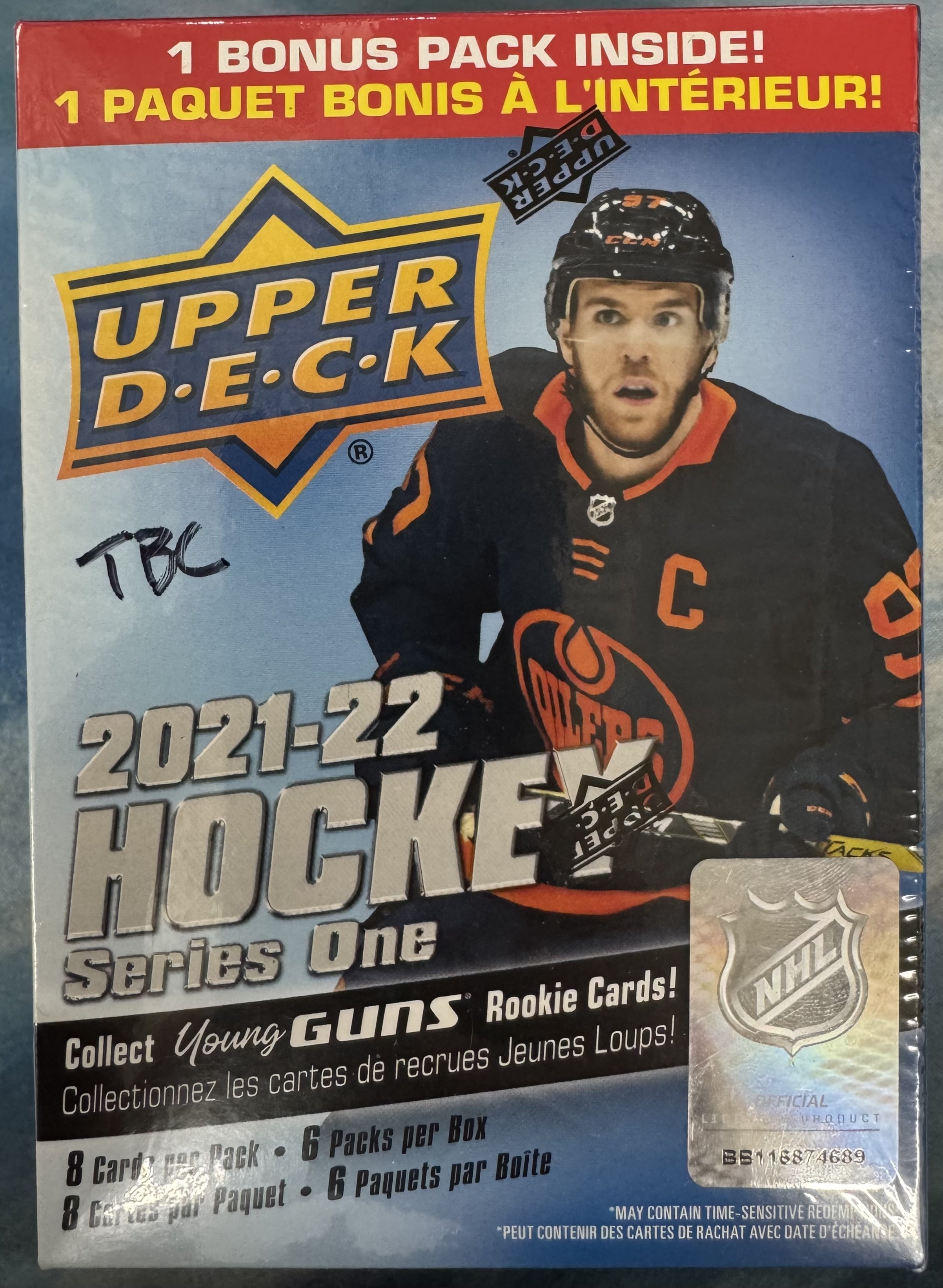 2021/22 Upper Deck Series 1 Hockey Blaster Box