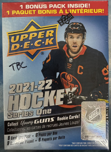 2021/22 Upper Deck Series 1 Hockey Blaster Box