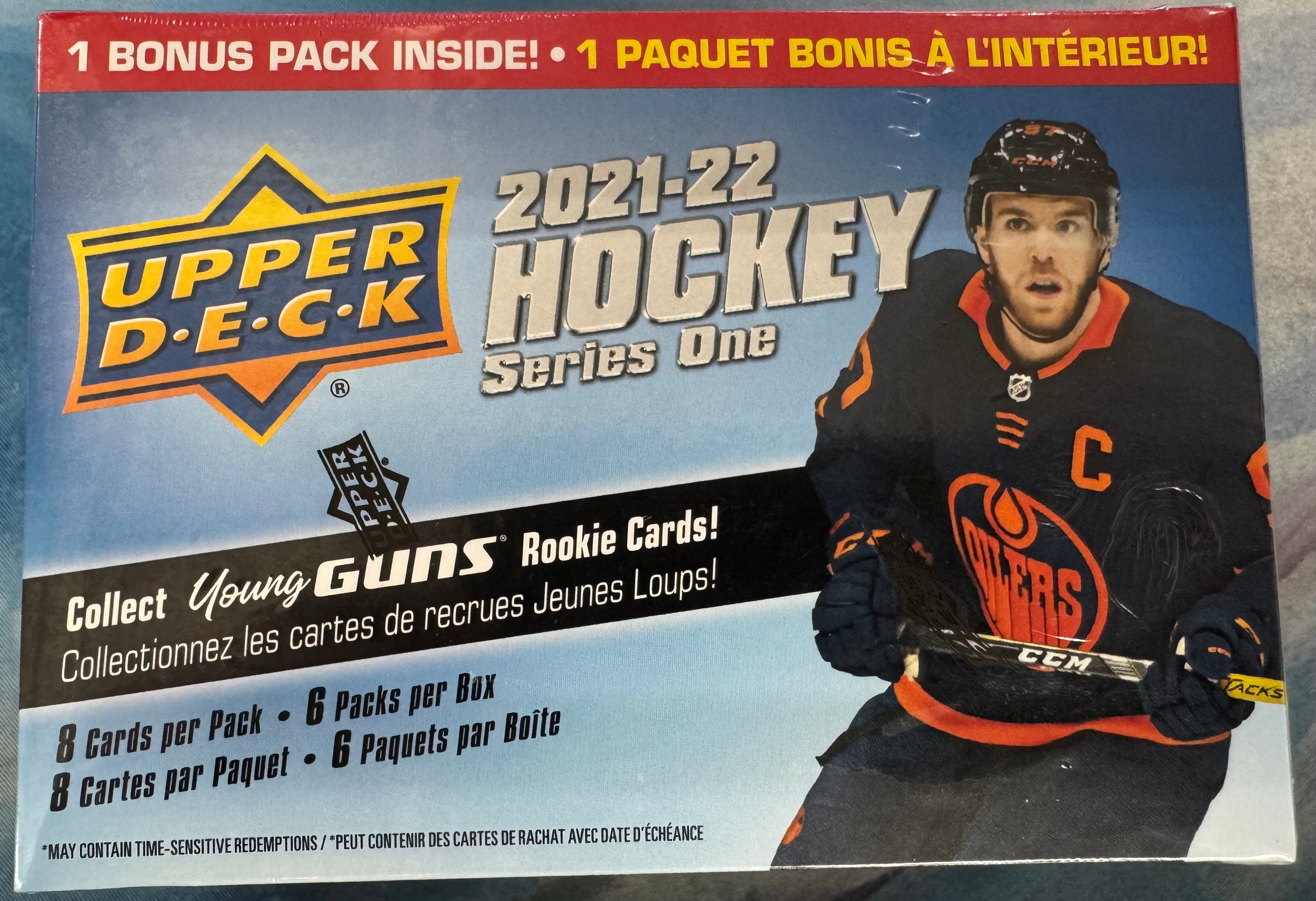 2021/22 Upper Deck Series 1 Hockey Blaster Box
