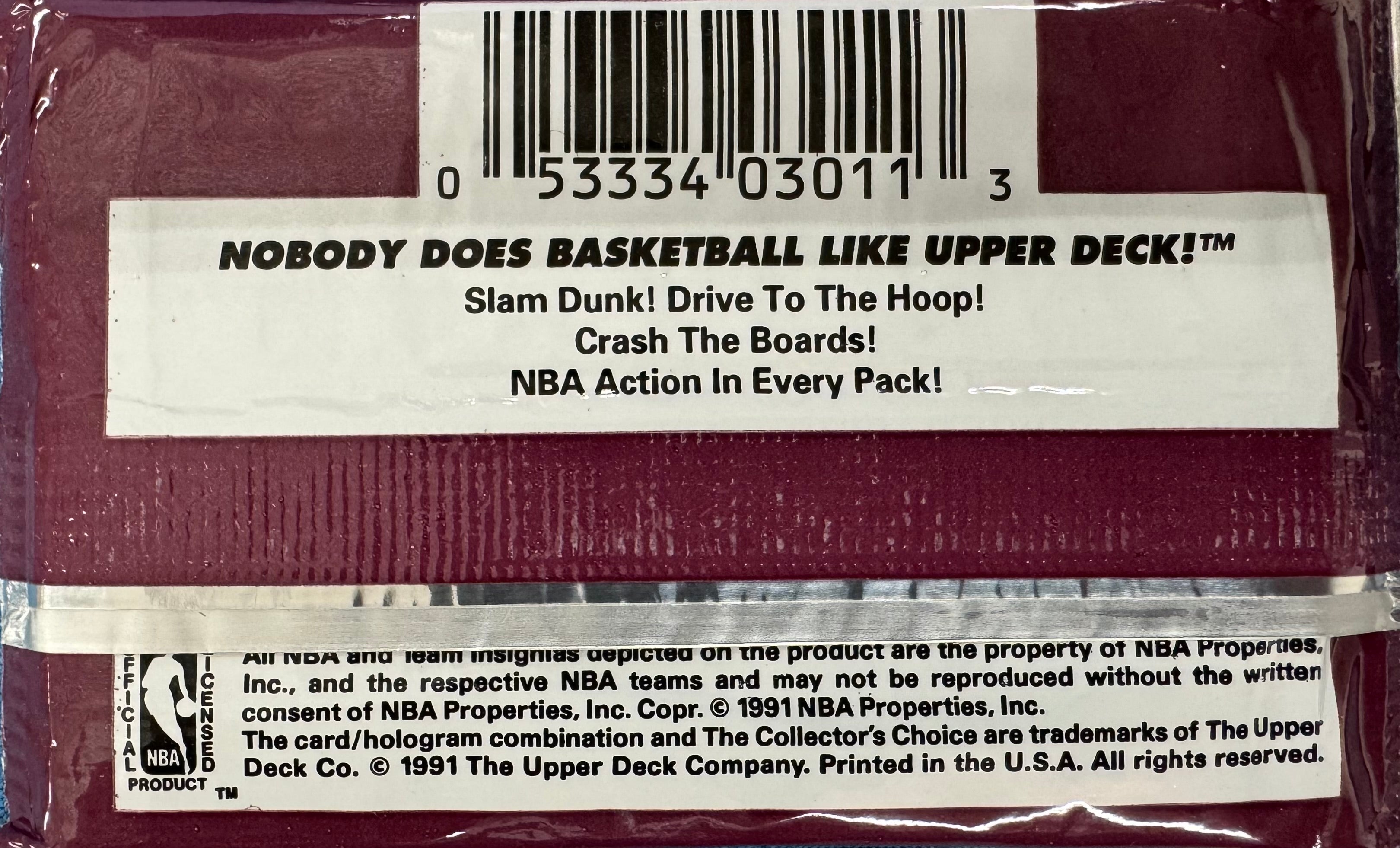 1991/92 Upper Deck Series 1 Basketball Pack