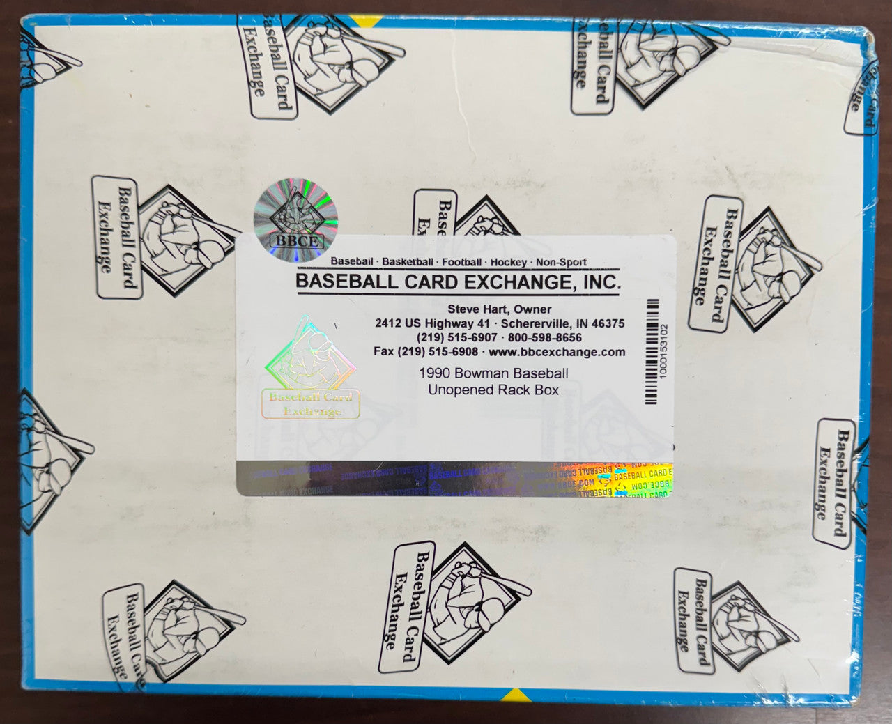 1990 Bowman Baseball Rack Pack Box BBCE Wrapped & Sealed