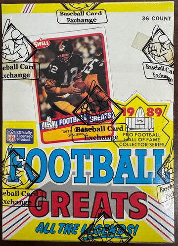 1989 Swell Football Greats Wax Box BBCE Wrapped & Sealed