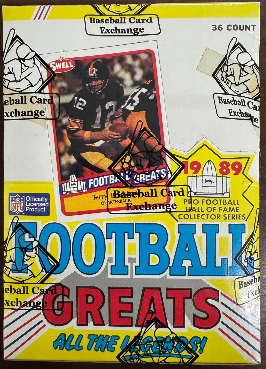 1989 Swell Football Greats Wax Box BBCE Wrapped & Sealed