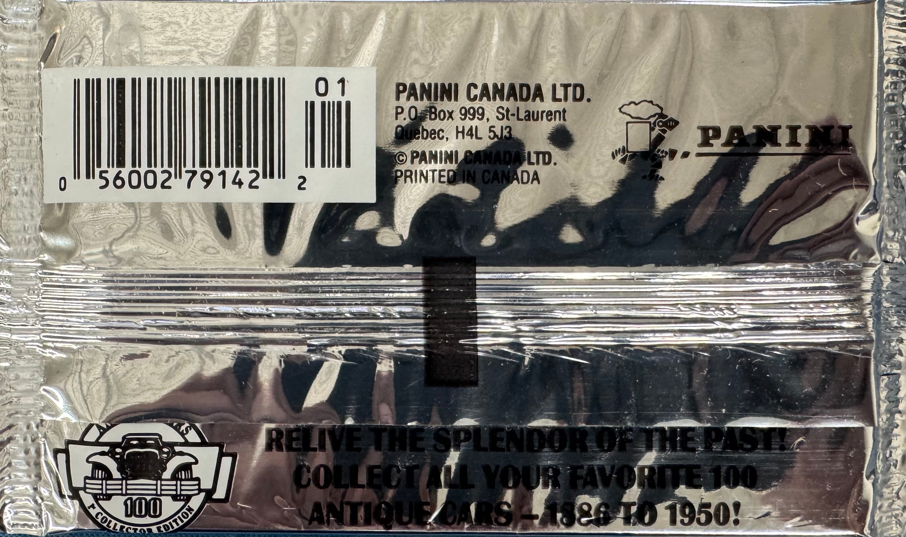 1992 Panini Antique Cars Pack