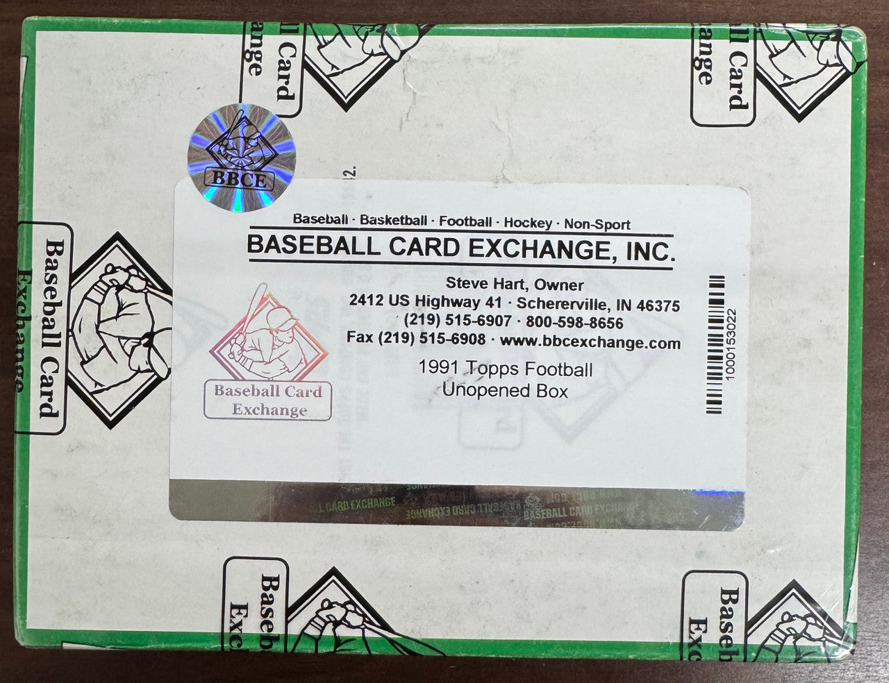 1991 Topps Football Wax Box BBCE Wrapped & Sealed