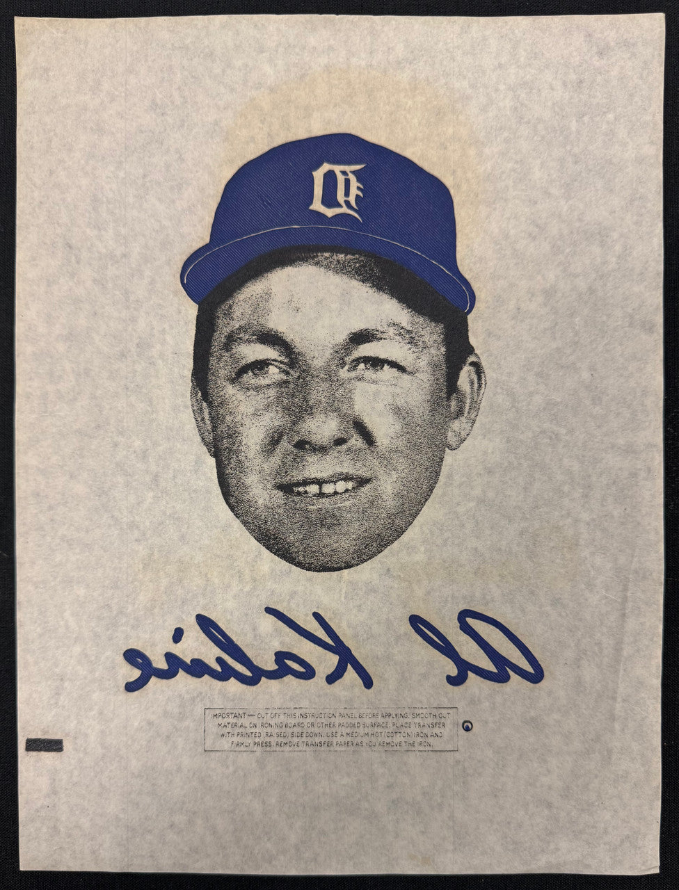 1968 Detroit Tigers Iron-On Transfer Lot of 5 w/ Kaline