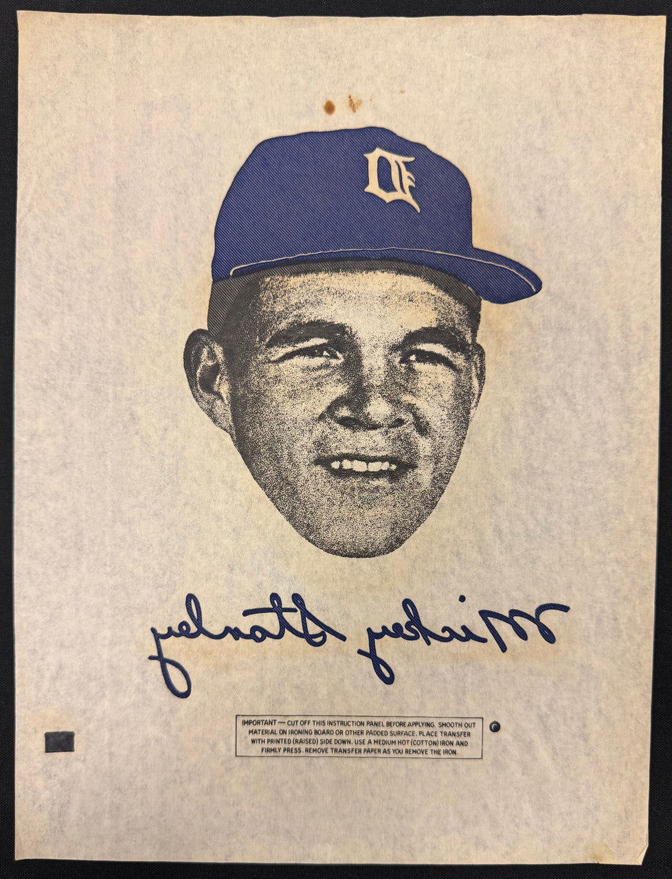 1968 Detroit Tigers Iron-On Transfer Lot of 5 w/ Kaline