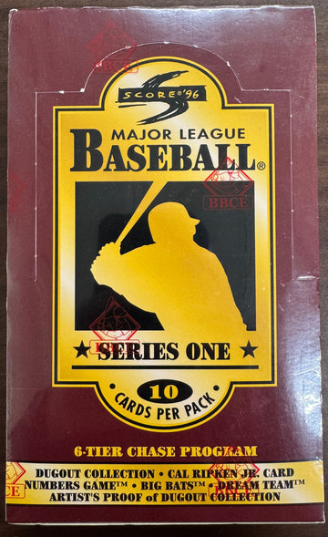 1996 Score Baseball Series 1 Wax Box BBCE Wrapped & Sealed