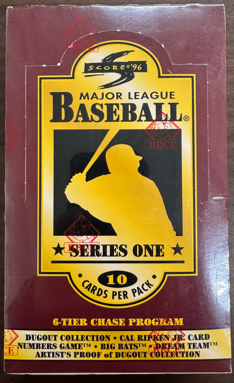 1996 Score Baseball Series 1 Wax Box BBCE Wrapped & Sealed