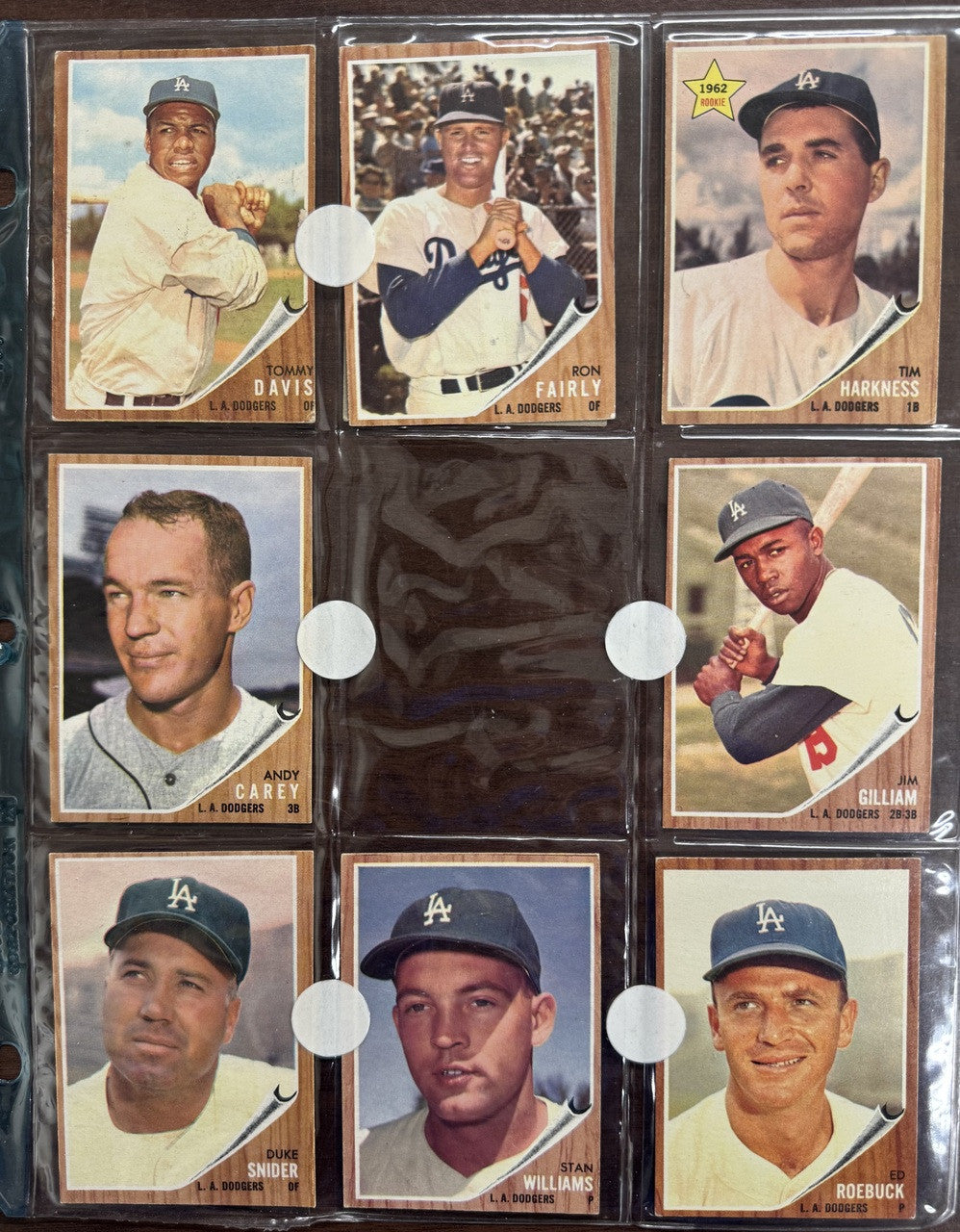 1962 Topps Baseball Los Angeles Dodgers Partial Set EX *READ*