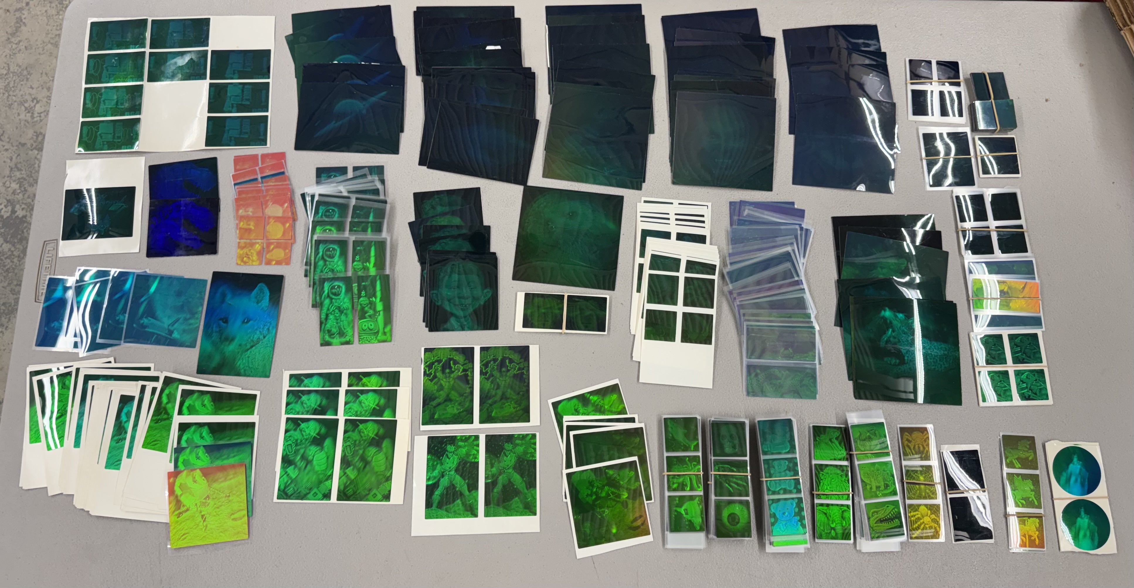 Hologram Test Sheet Lot