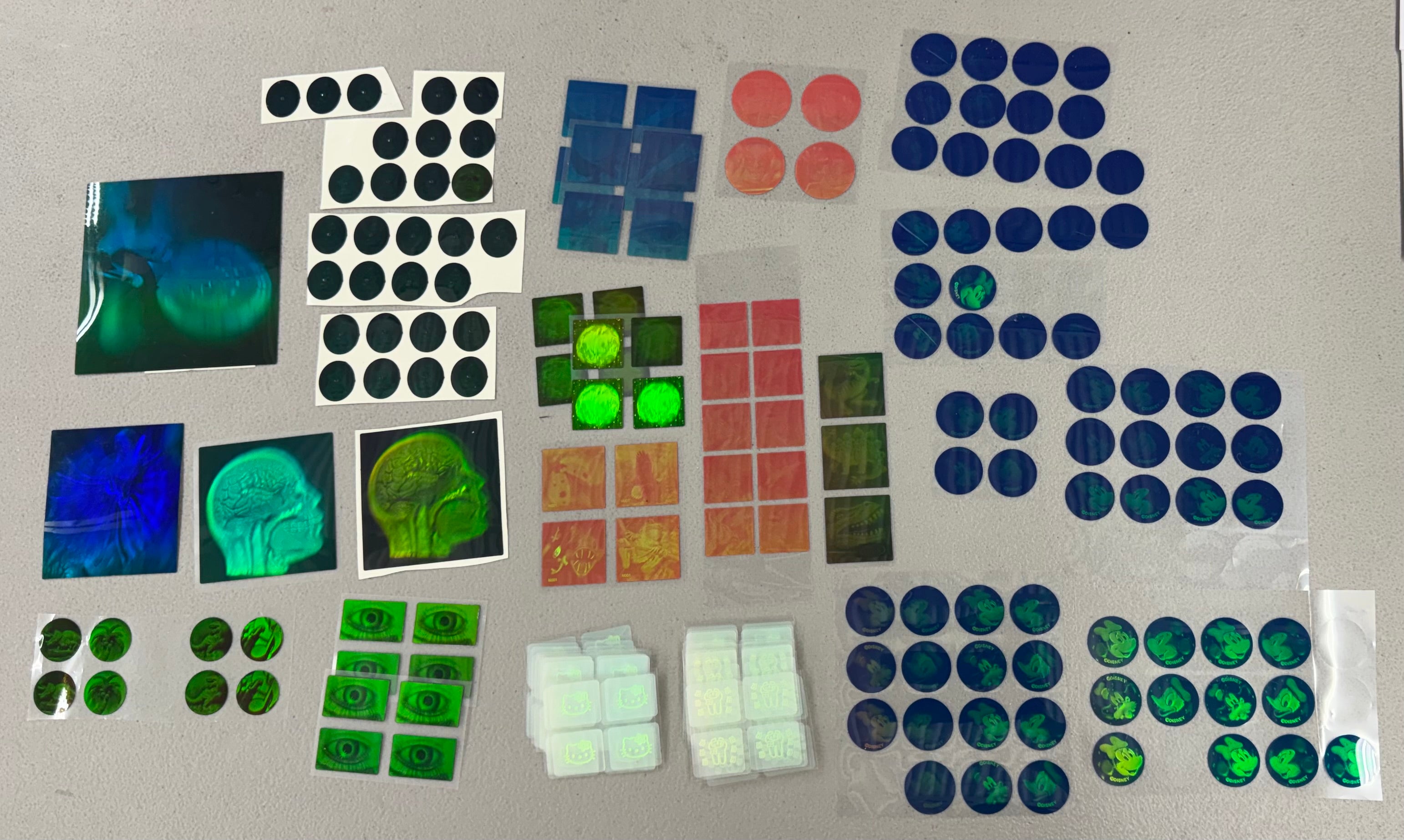 Hologram Test Sheet Lot