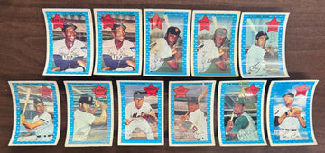 1971 Kellogg's Baseball Lot of 11 Low Grade Banks McCovey Oliva