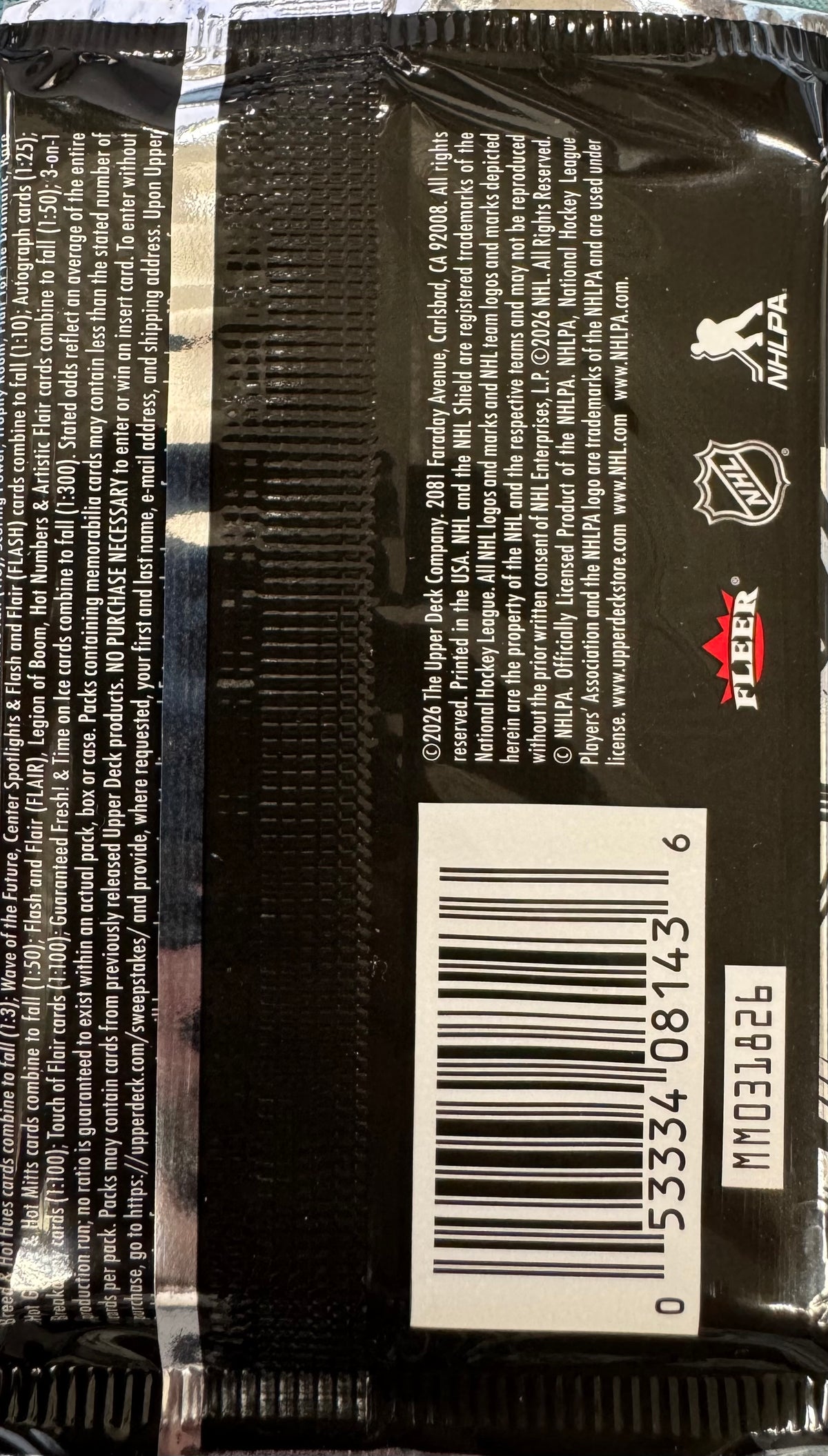 2025/26 Upper Deck Flair Hockey Hobby Pack