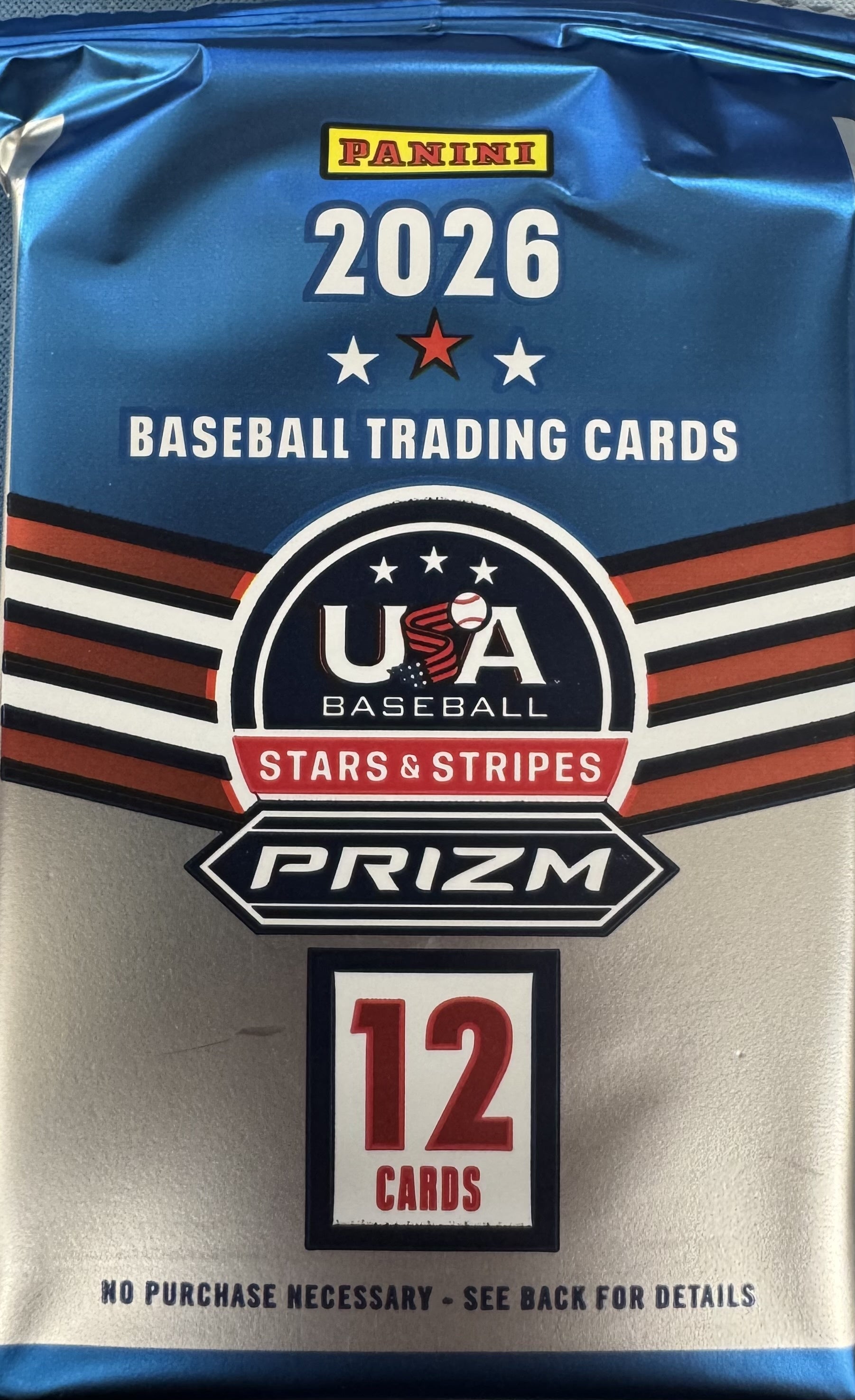 2026 Panini USA Stars & Stripes Prizm Baseball Hobby Pack