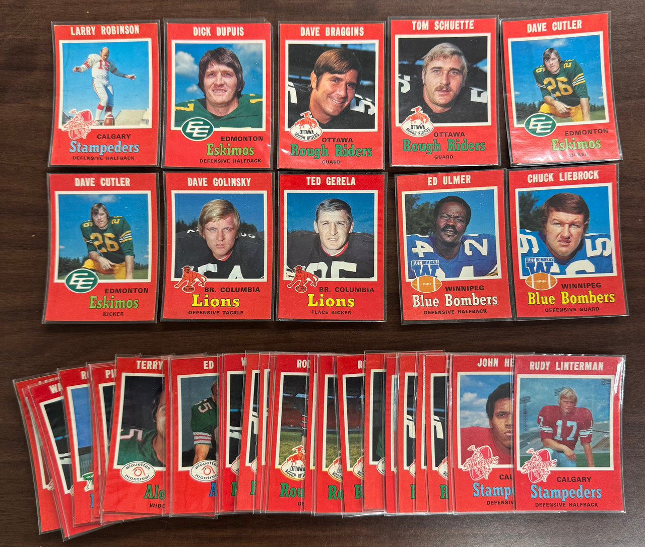 1971 O-Pee-Chee Canadian Football League CFL Lot of 40 EX-NM