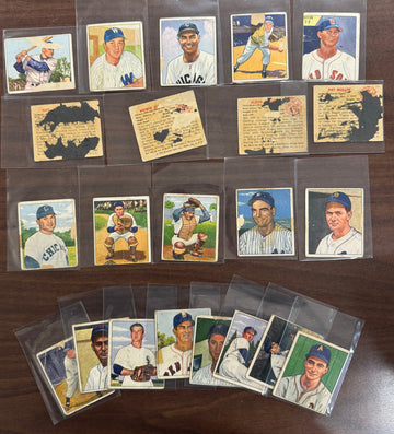 1950 Bowman Baseball Lot of 22 Poor Low Grade