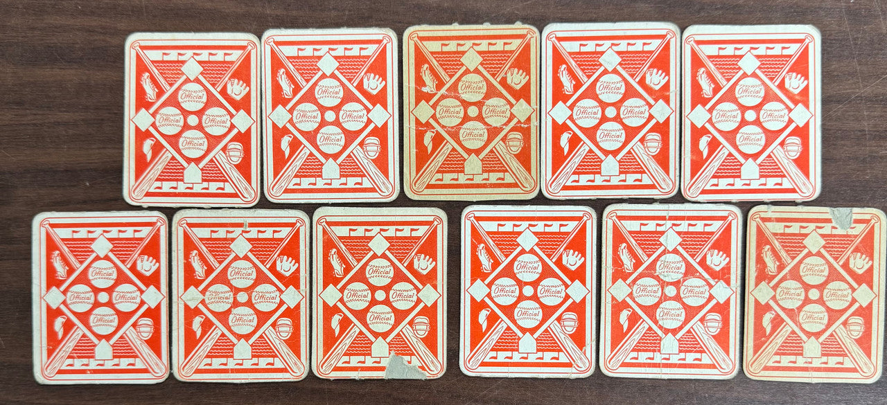 1951 Topps Red Backs Lot of 11 All Different Low Grade
