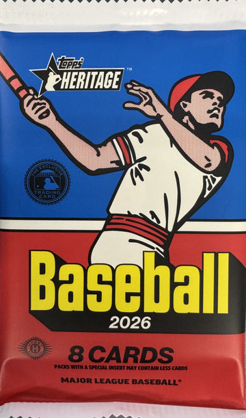 2026 Topps Heritage Baseball Hobby Pack