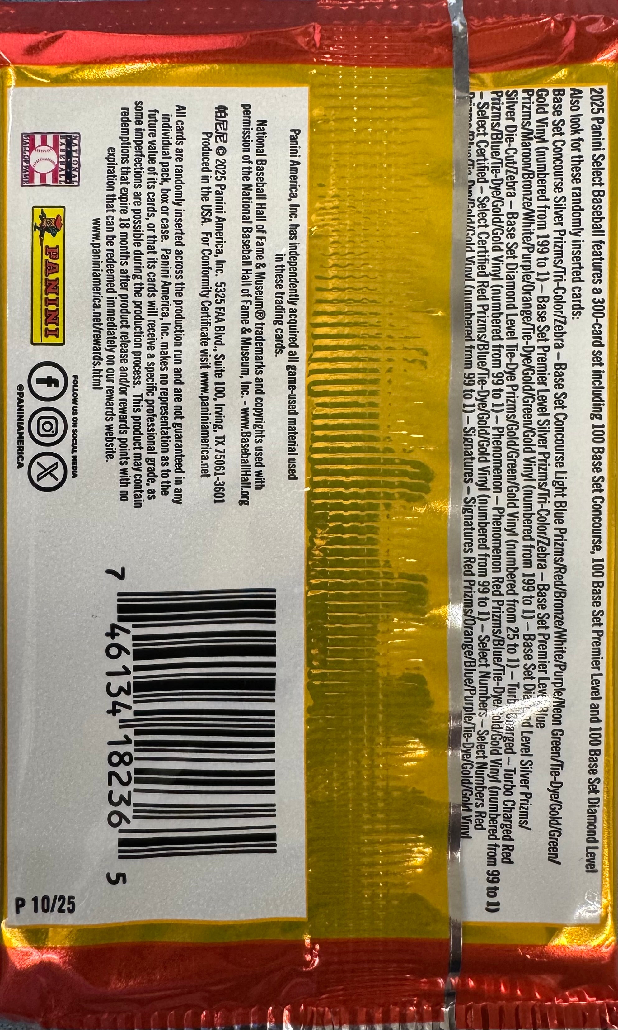 2025 Panini Select Baseball Hobby Pack