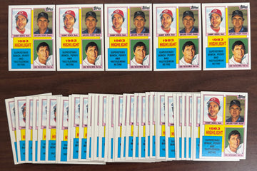 1984 Topps Baseball Johnny Bench Perry Yastrzemski Retire #6 - Lot of 45 NM/MT
