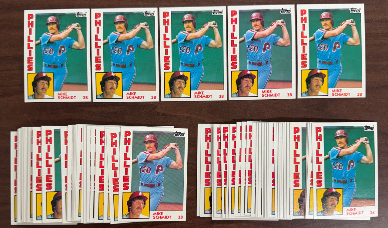 1984 Topps Baseball Mike Schmidt #700 - Lot of 69 NM/MT