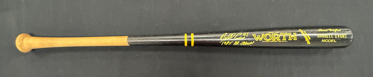 Darrell Evans Signed Autographed Inscribed Worth Thumper Baseball Bat JSA