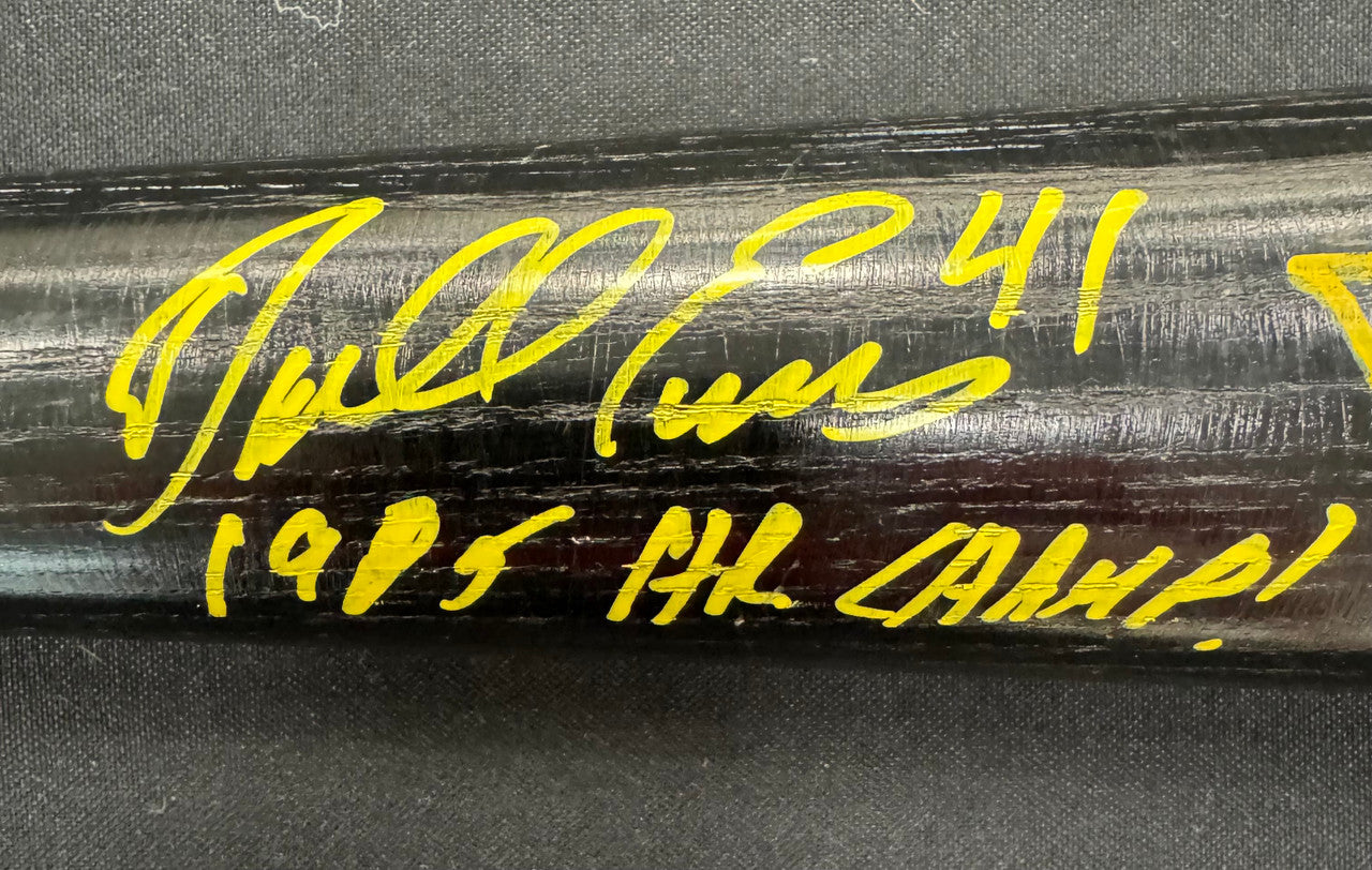 Darrell Evans Signed Autographed Inscribed Worth Thumper Baseball Bat JSA
