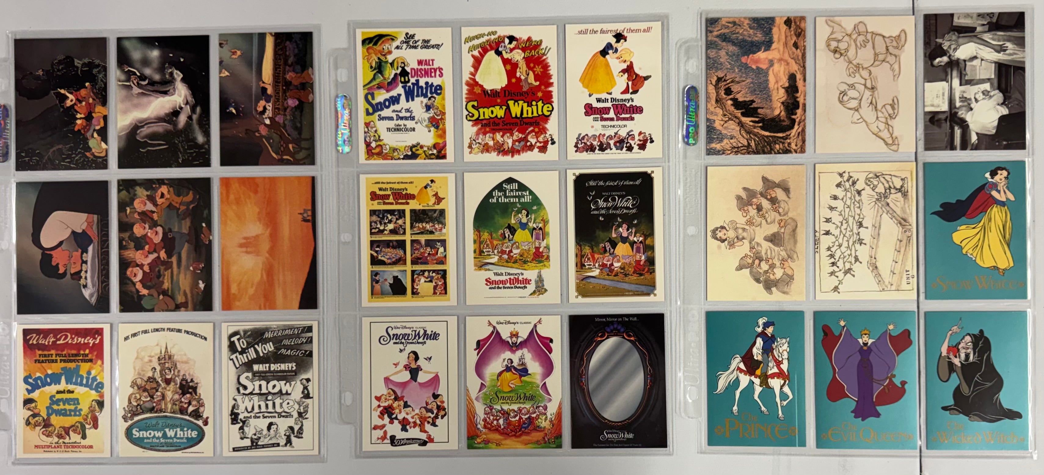 1993/94 SkyBox Disney Snow White Series 1-2 Complete Card Sets (180) NM