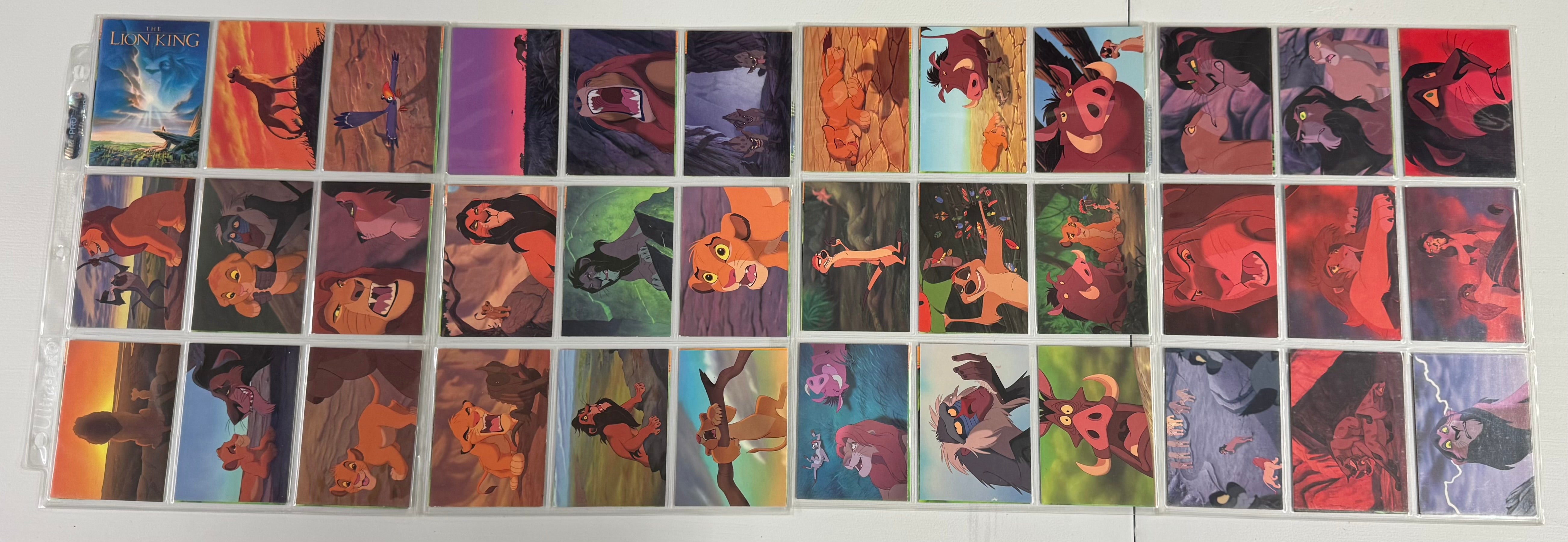 1994 SkyBox Disney The Lion King Series 1-2, Widevision Complete Card Sets NM