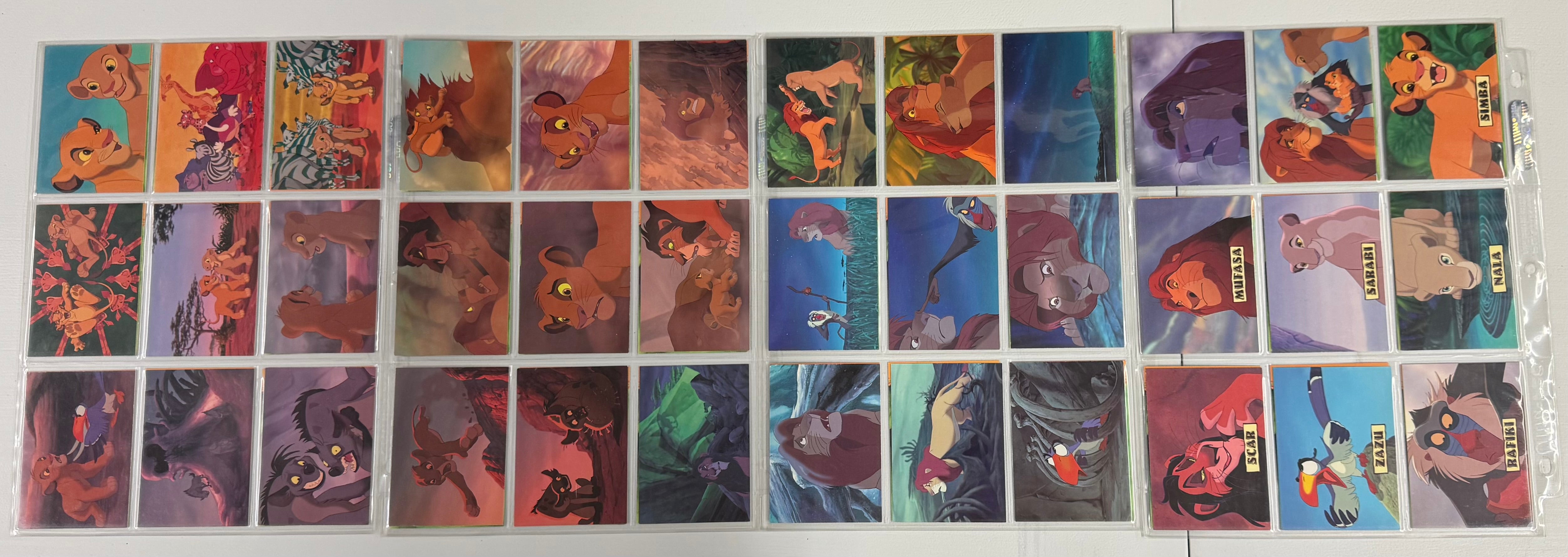 1994 SkyBox Disney The Lion King Series 1-2, Widevision Complete Card Sets NM