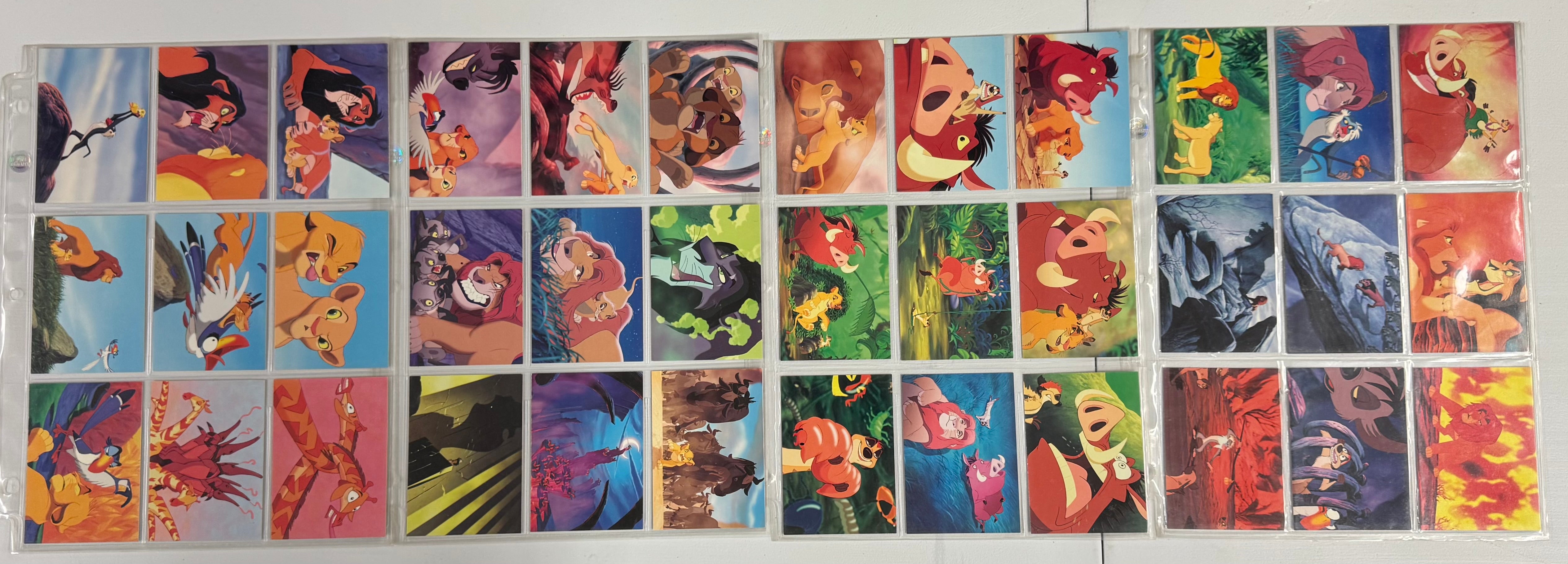 1994 SkyBox Disney The Lion King Series 1-2, Widevision Complete Card Sets NM