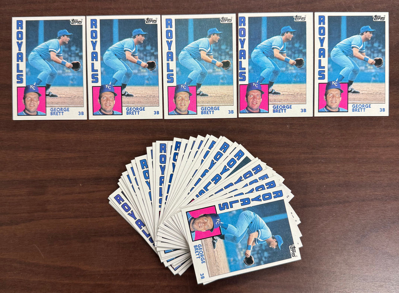 1984 Topps Baseball George Brett #500 - Lot of 36 NM/MT
