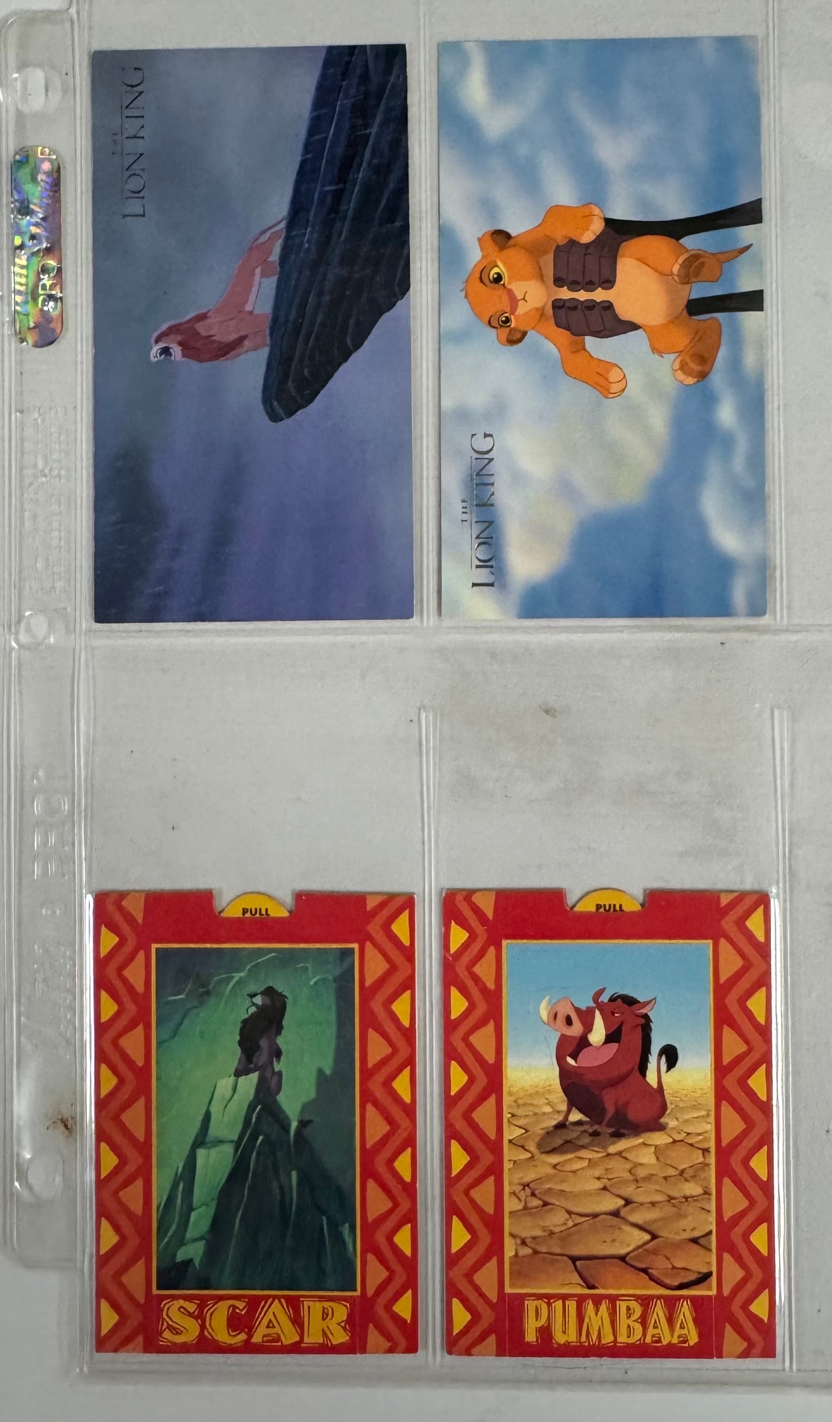 1994 SkyBox Disney The Lion King Series 1-2, Widevision Complete Card Sets NM