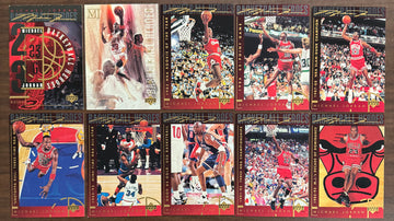 1994/95 Upper Deck Michael Jordan Basketball Heroes Complete Set (10) EX Overall