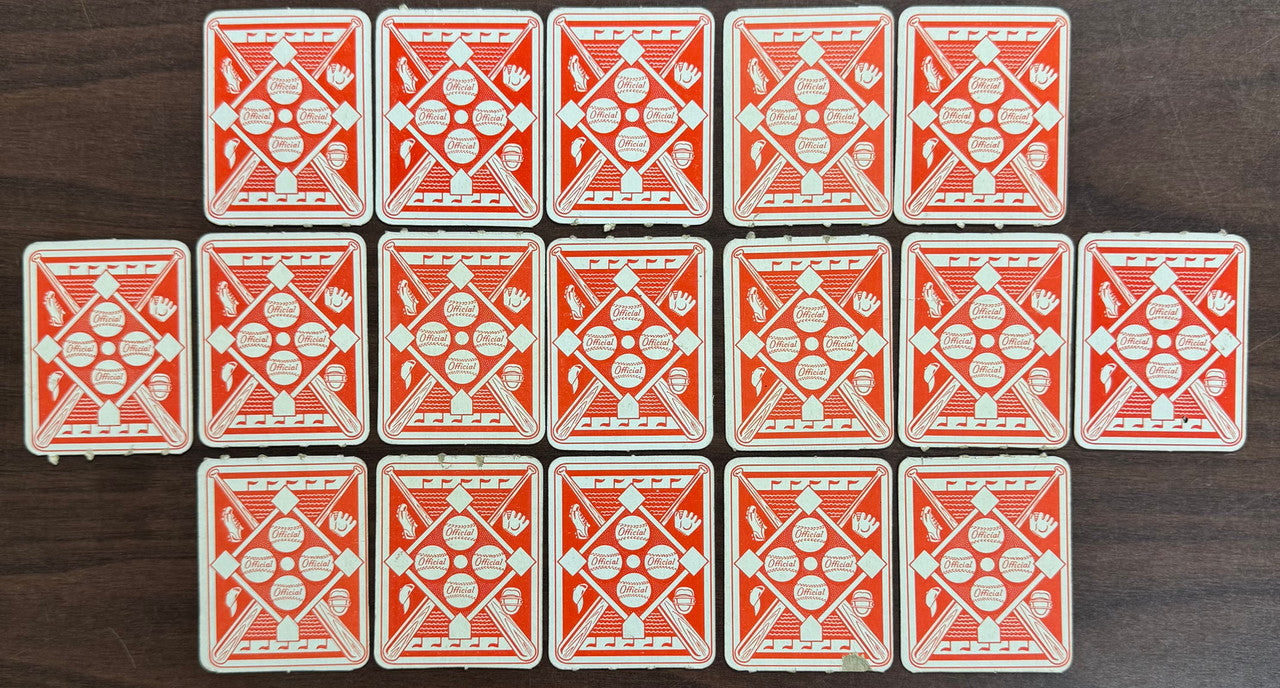 1951 Topps Baseball Red Backs Lot of 17 Low Grade