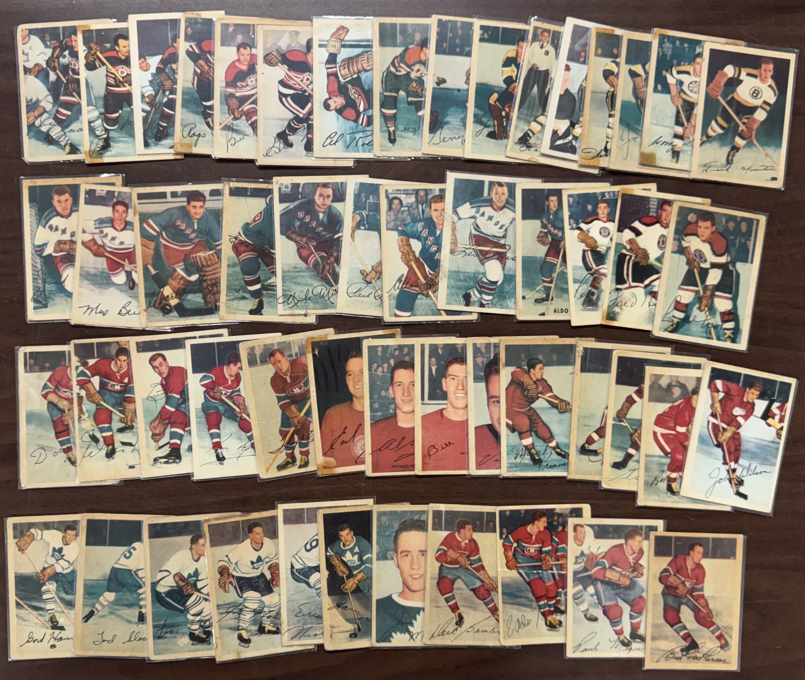 1953/54 Parkhurst Hockey Partial Set (53/103) Low Grade