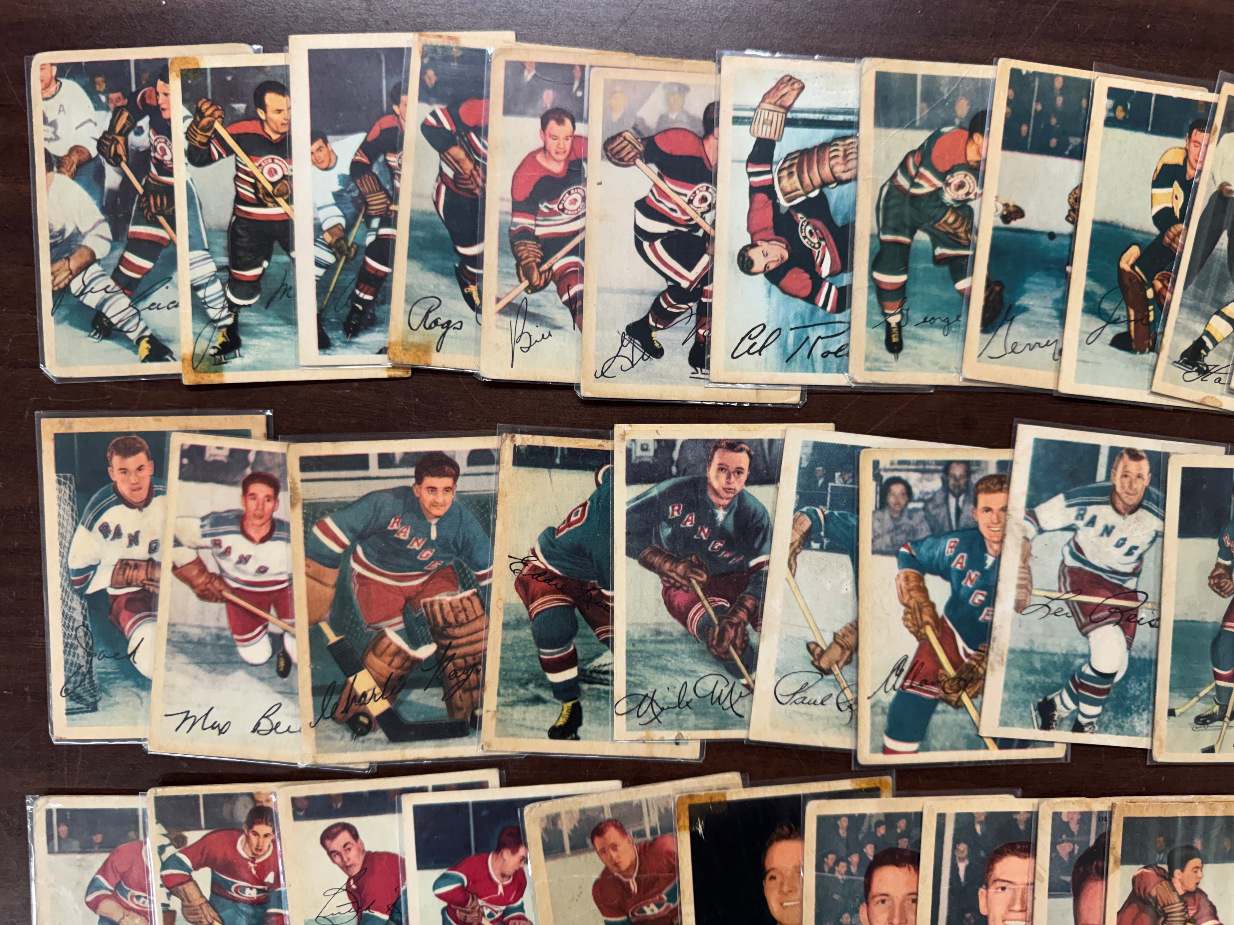 1953/54 Parkhurst Hockey Partial Set (53/103) Low Grade