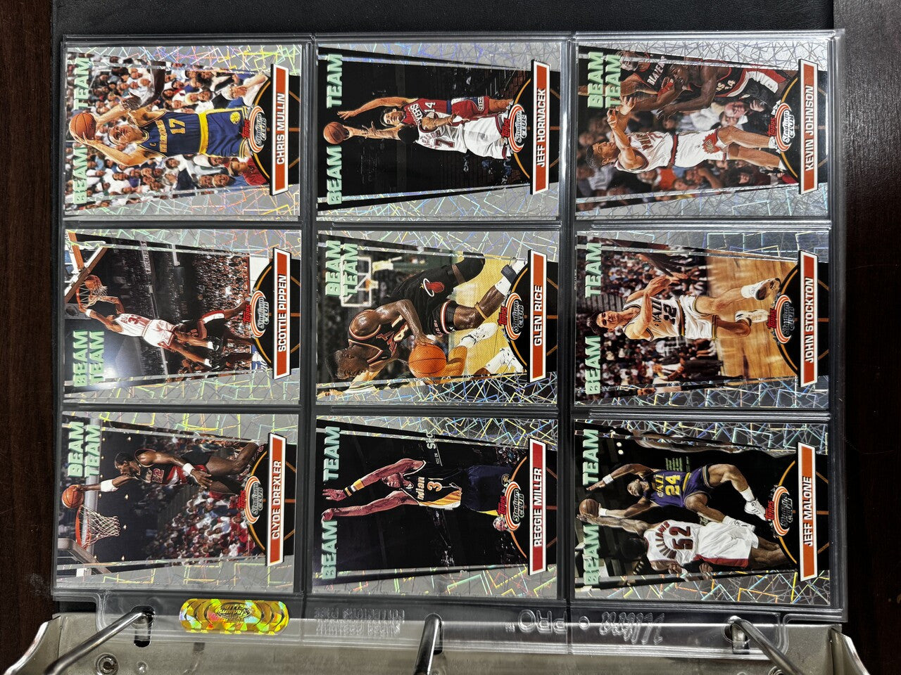 1992-93 Stadium Club Basketball Members Only Complete Set in Binder w/ Beam Team