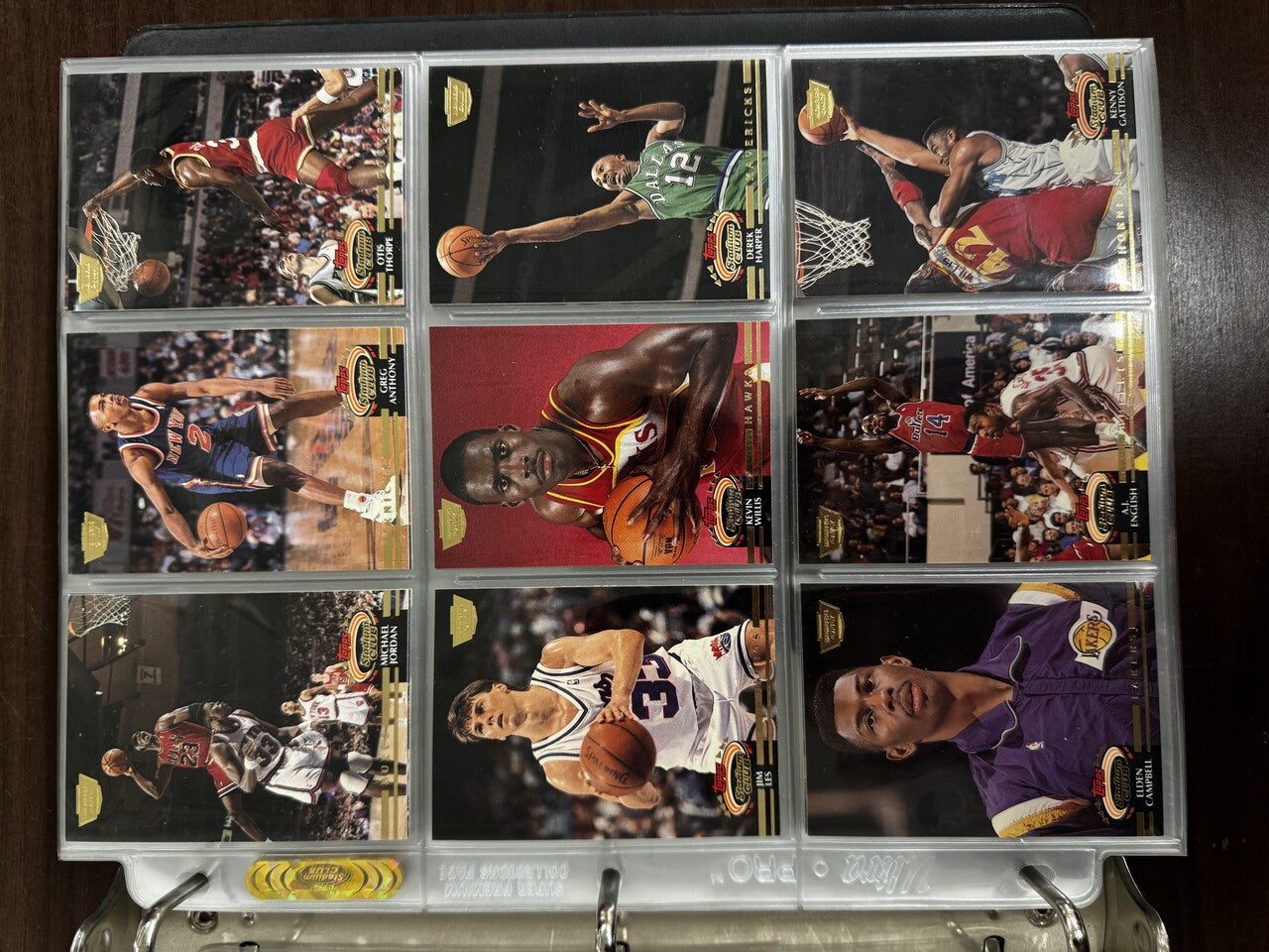 1992-93 Stadium Club Basketball Members Only Complete Set in Binder w/ Beam Team