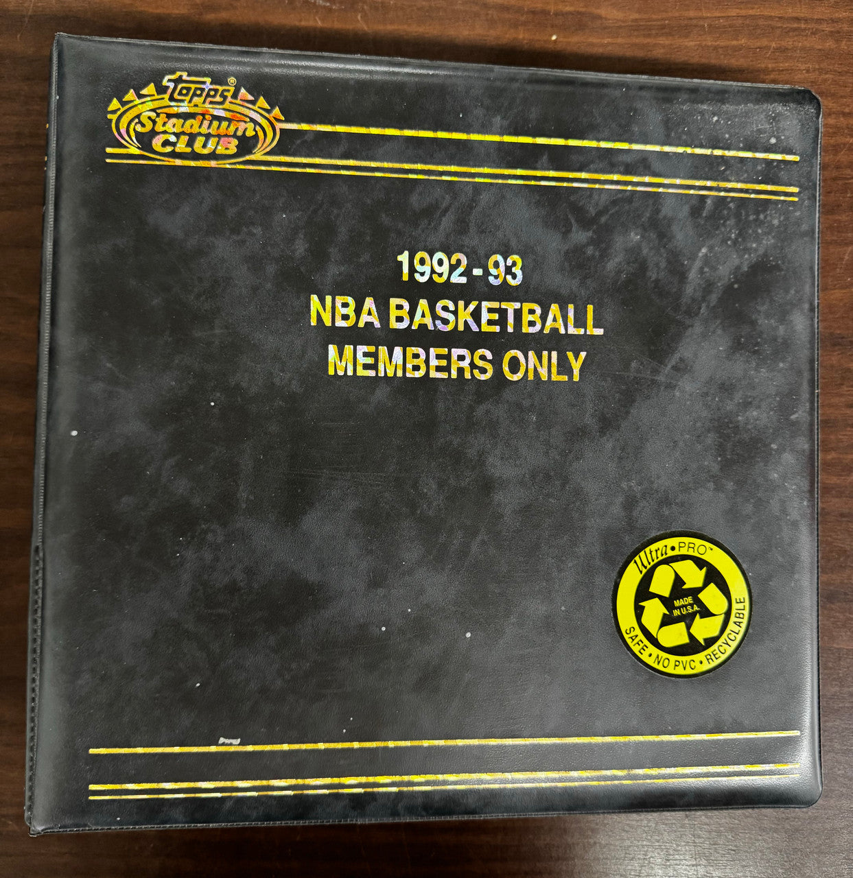 1992-93 Stadium Club Basketball Members Only Complete Set in Binder w/ Beam Team